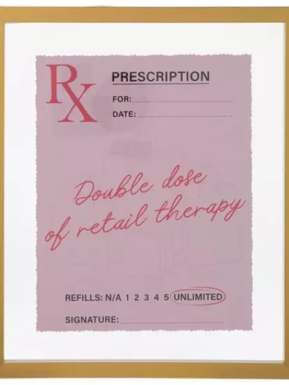Framed She Shed/Office/Vanity/Closet Decor- Script written for “Retail Therapy” - Picture 3 of 3